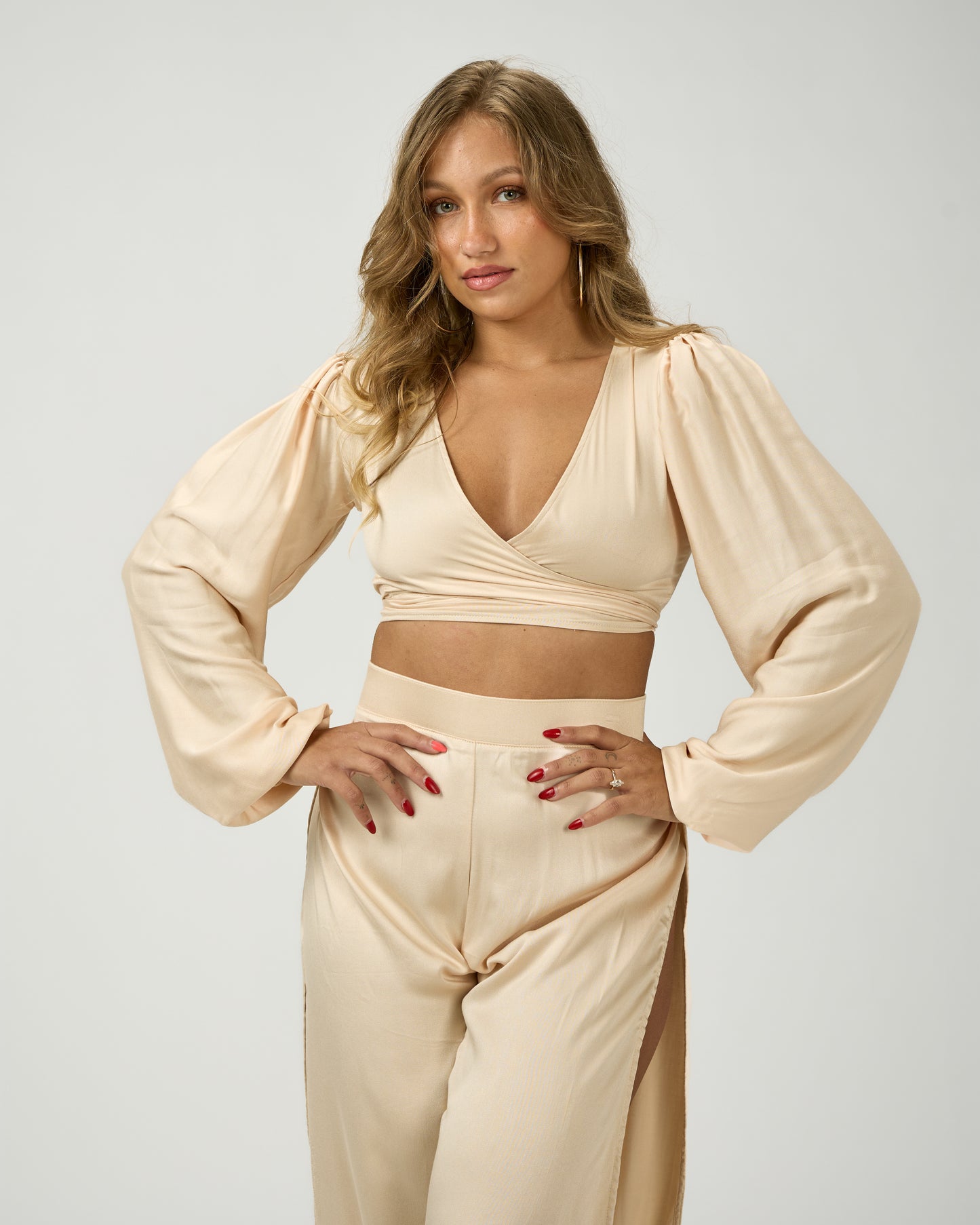 ANDREA SIDE SLIT PANTS