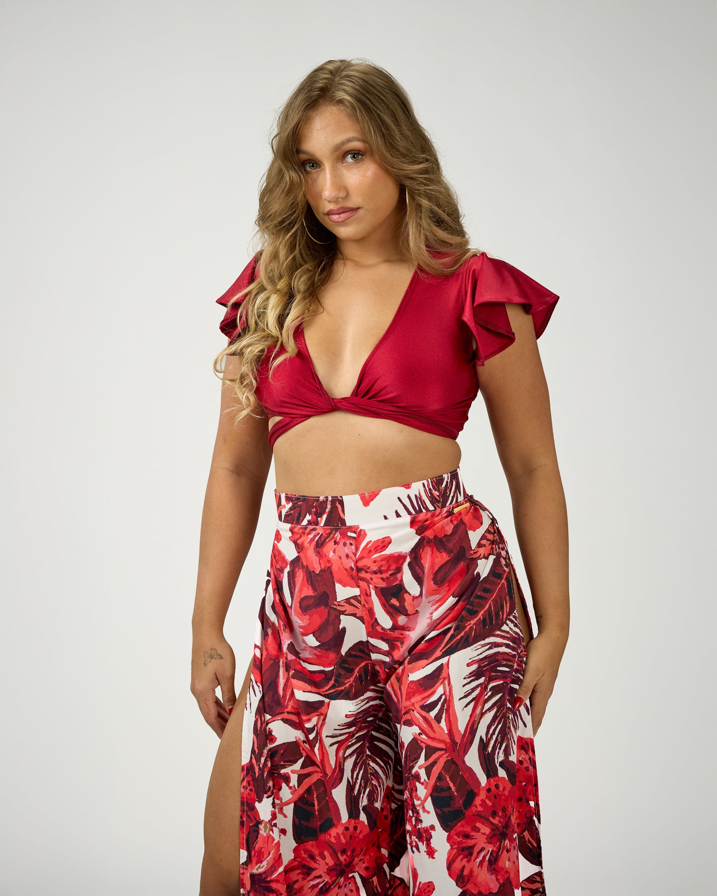 ANDREA SIDE SLIT PANTS
