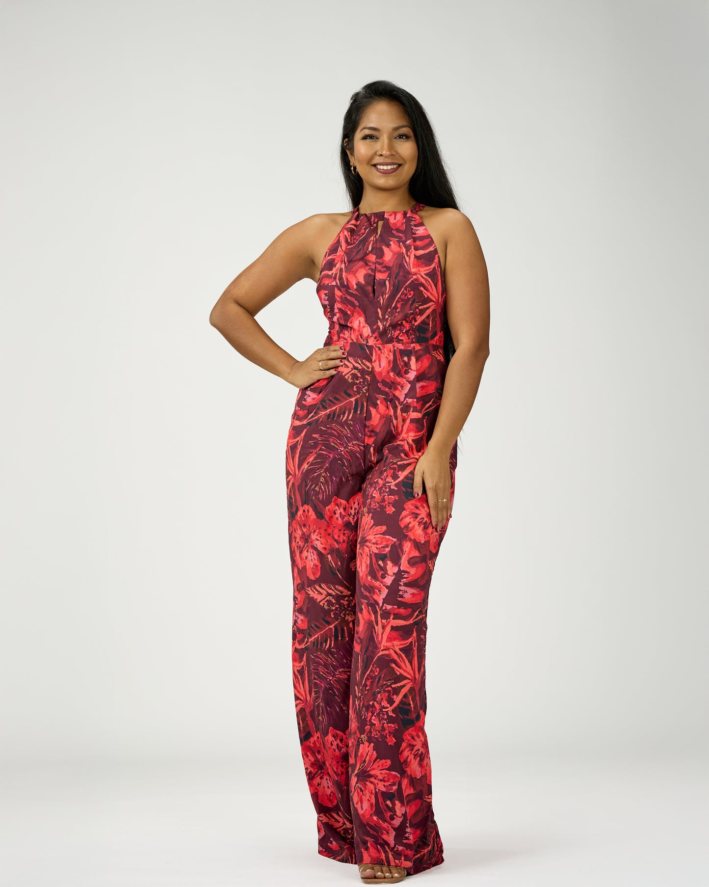 GABRIELA WIDE LEG JUMPSUIT (OPEN BACK)