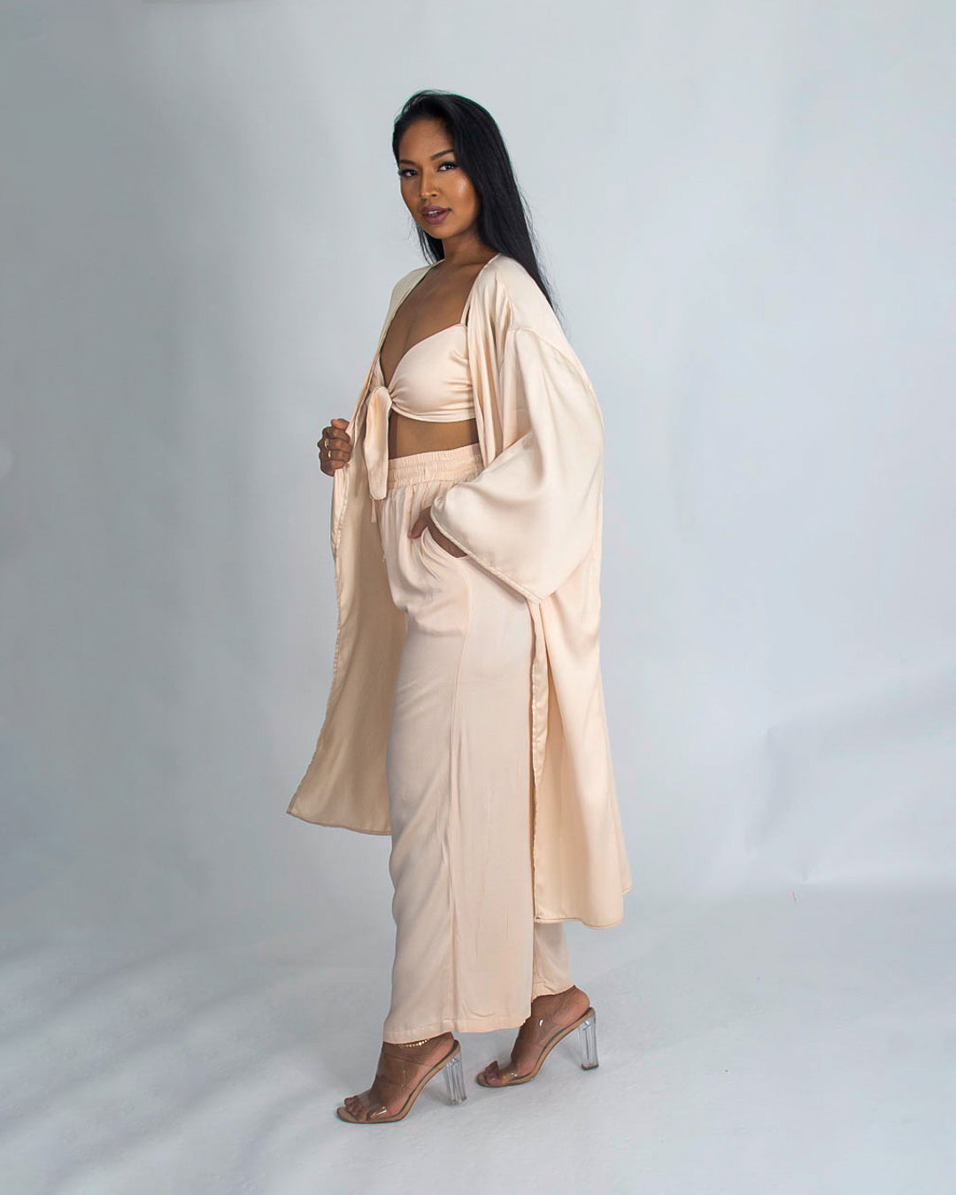 4TH BRIDGETOWN TOP _ BOTTOM _ KIMONO SET PP-033 SIDE