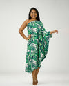 ADRIANA ONE SHOULDER KAFTAN MIDI