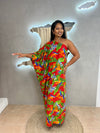 ADRIANA ONE SHOULDER KAFTAN MAXI