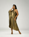 ADRIANA ONE SHOULDER KAFTAN MIDI