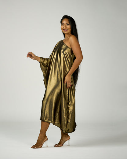 ADRIANA ONE SHOULDER KAFTAN MIDI