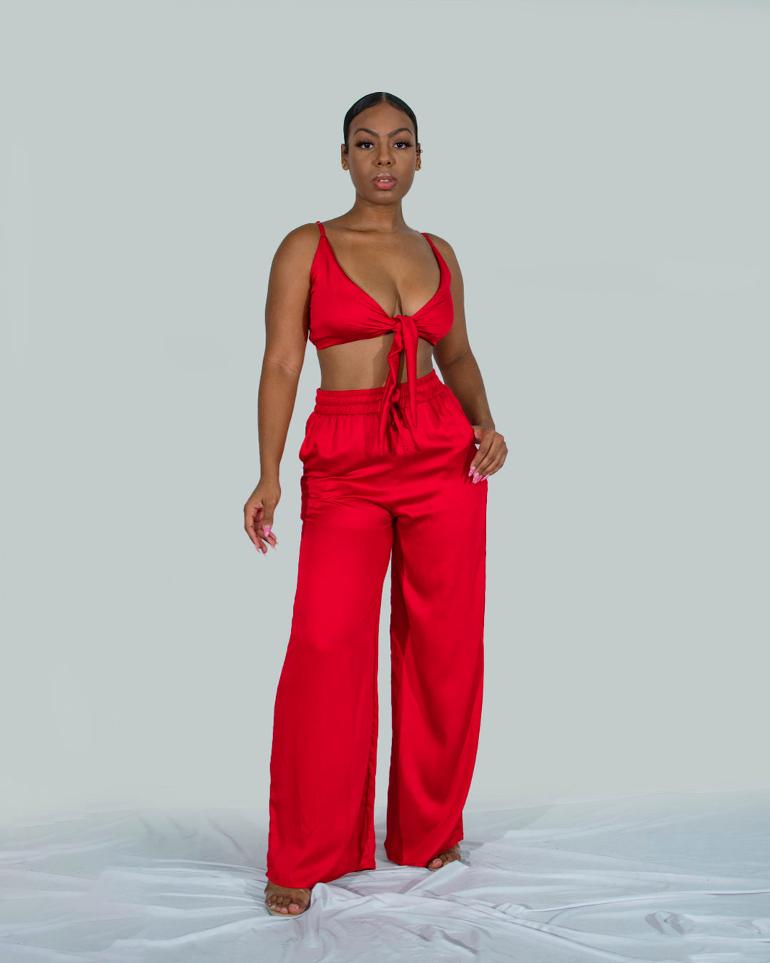 Bridgetown Top Red PU-005 X Bridgetown Palazzo Red PU-005 1