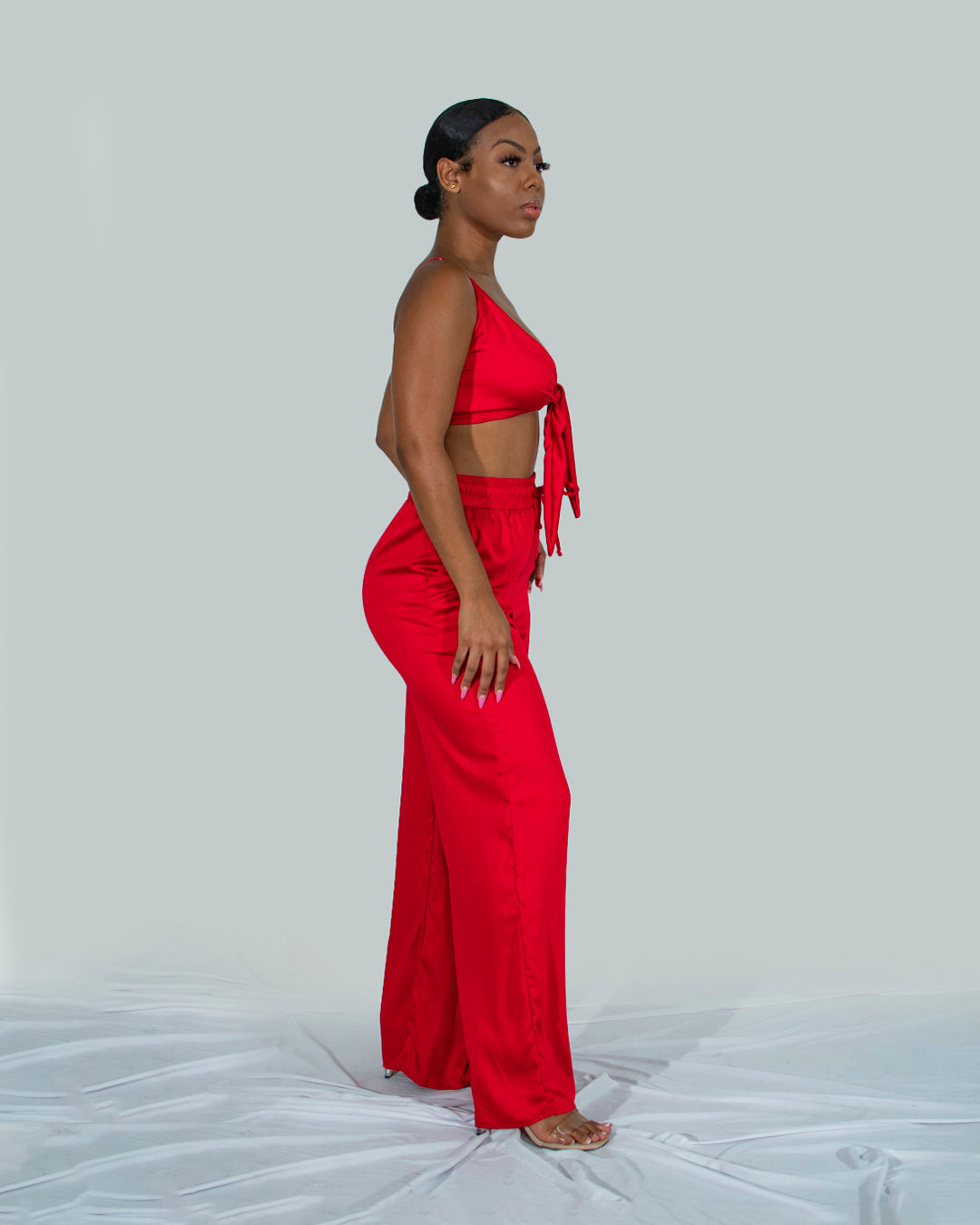 Bridgetown Top Red PU-005 X Bridgetown Palazzo Red PU-005 2