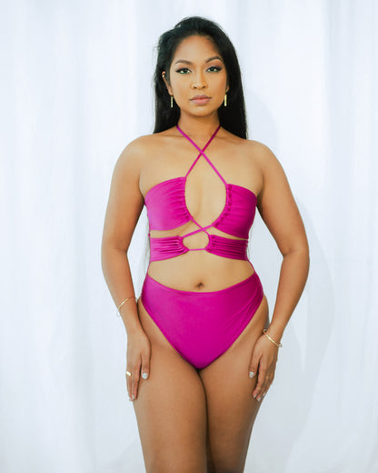 Cecilia Monokini Magenta SPU-008 2 jpg