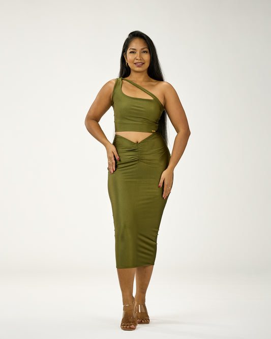 DEL MAR MIDI SKIRT