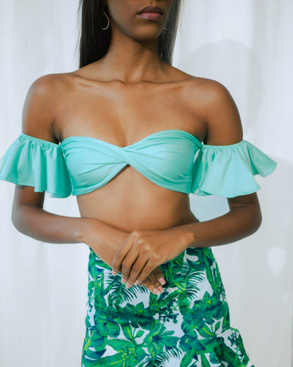 Daysi Crop Top Mint SPU-006 X Sevilla Skirt SLP-003 2 jpg