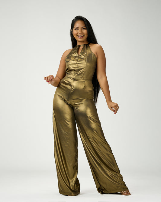 GABRIELA WIDE LEG JUMPSUIT (CLOSE BACK)