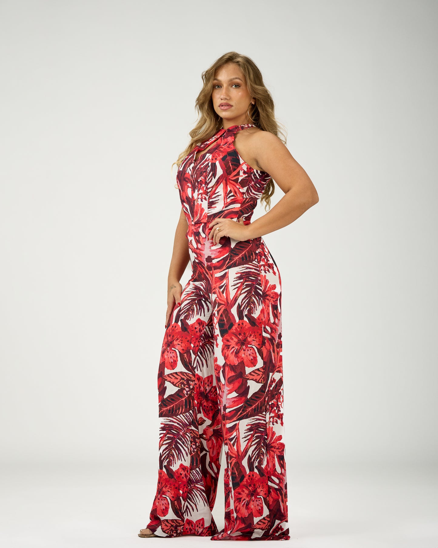 GABRIELA WIDE LEG JUMPSUIT (CLOSE BACK)