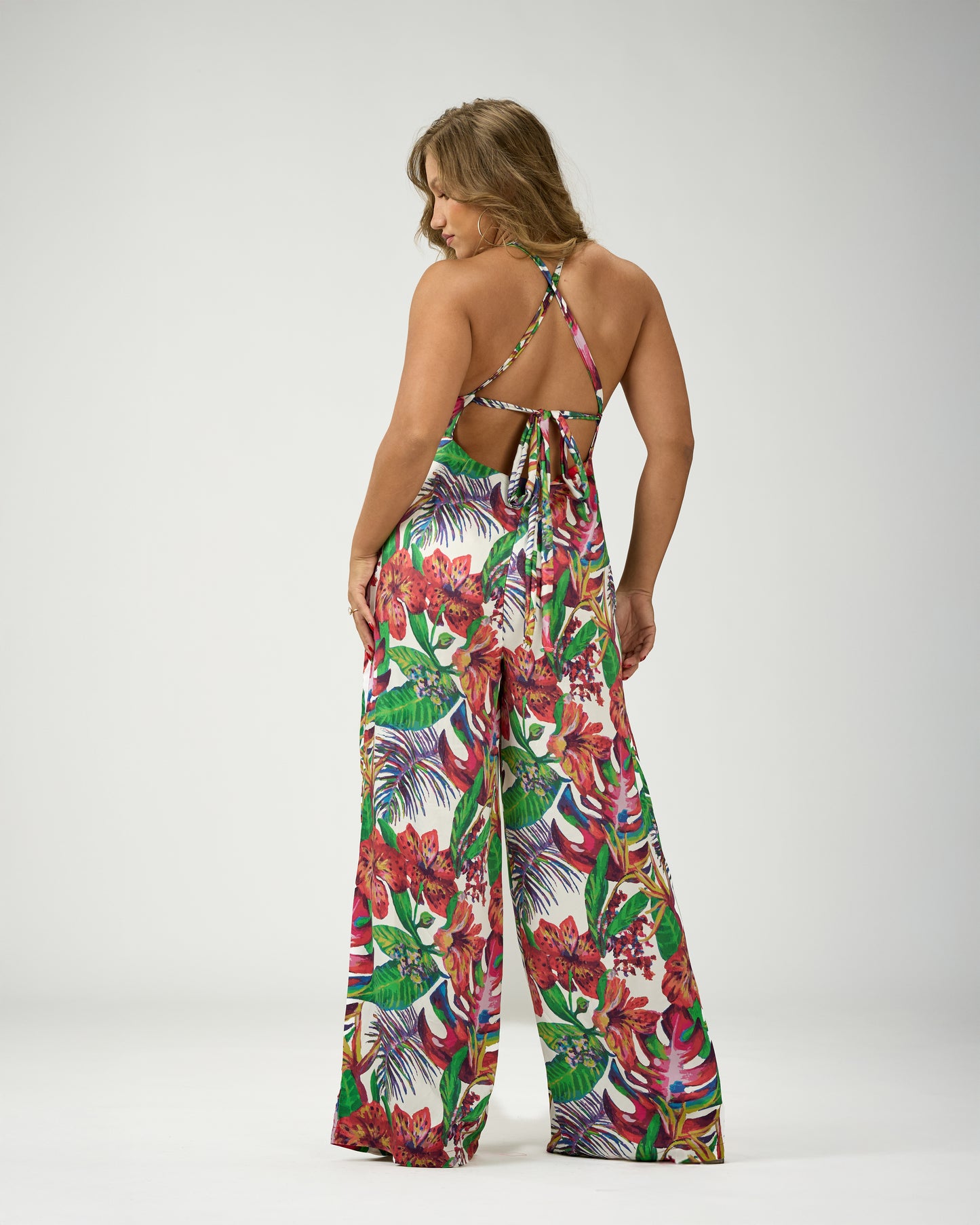Gabriella Wide Led Jumpsuit (OPEN BACK)
