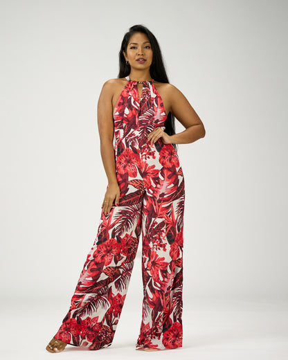 GABRIELA WIDE LEG JUMPSUIT (OPEN BACK)