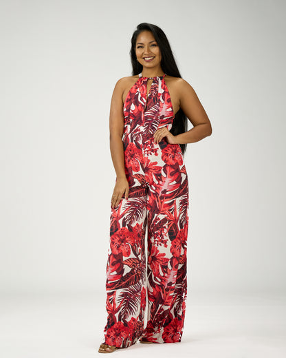 GABRIELA WIDE LEG JUMPSUIT (OPEN BACK)