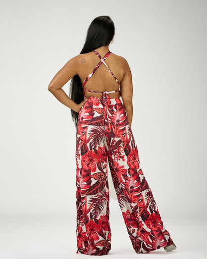 GABRIELA WIDE LEG JUMPSUIT (OPEN BACK)