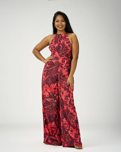 GABRIELA WIDE LEG JUMPSUIT (OPEN BACK)
