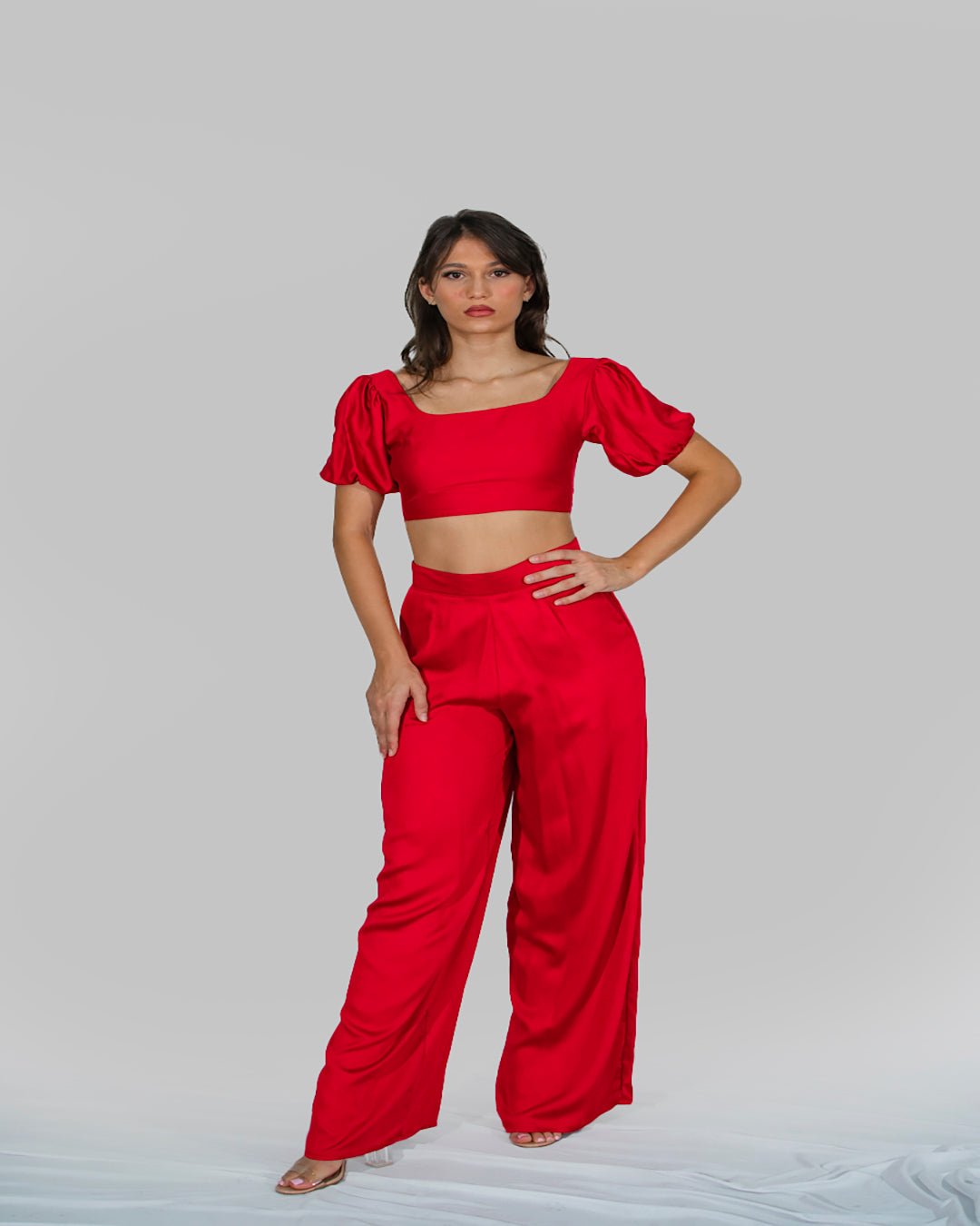 Jessica Crop Top Red PU-005 X Ivana Red PP-005 1