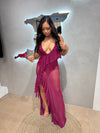 KINGSTON MAXI RUFFLES DRESS