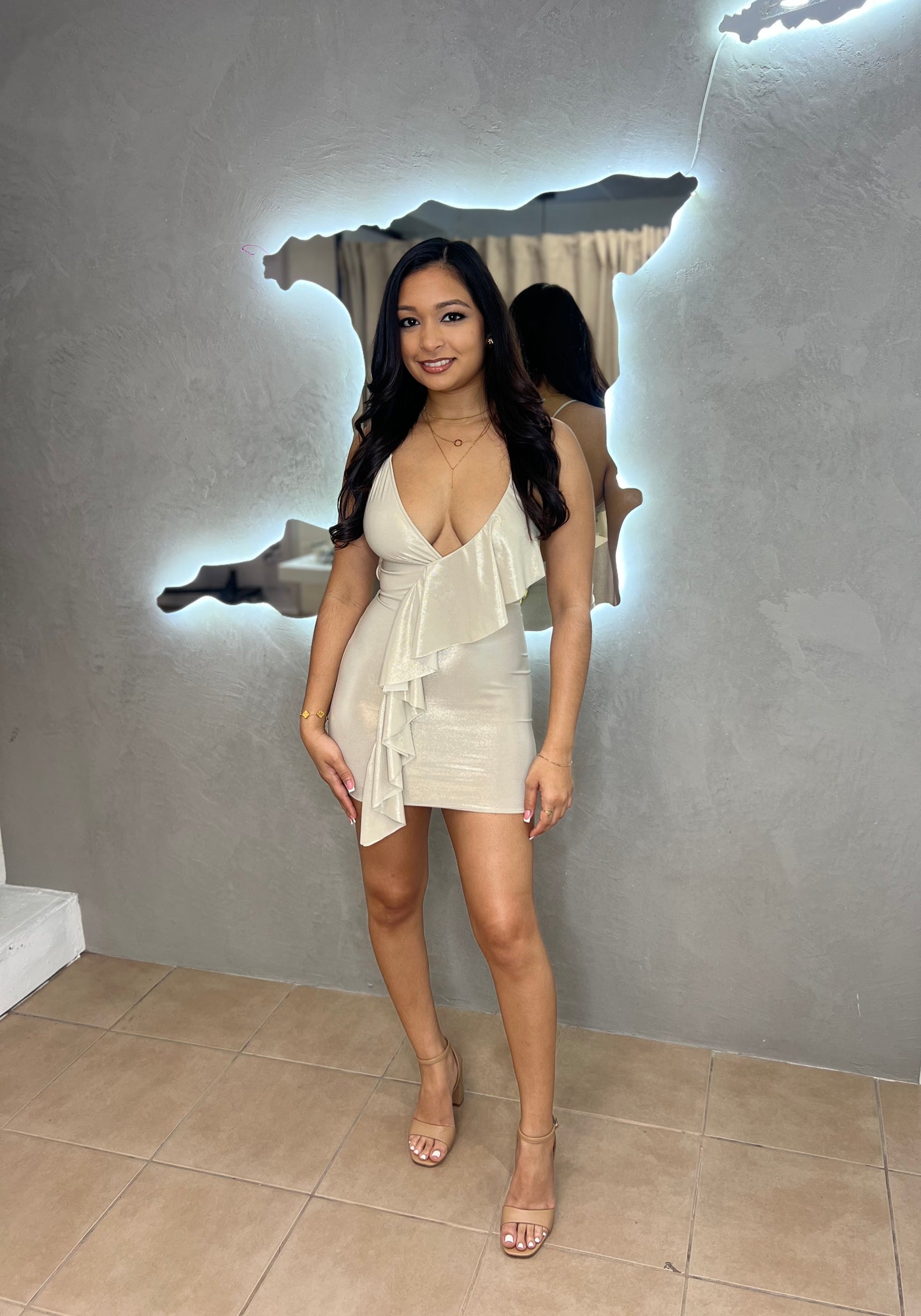 KINGSTON MINI RUFFLES DRESS