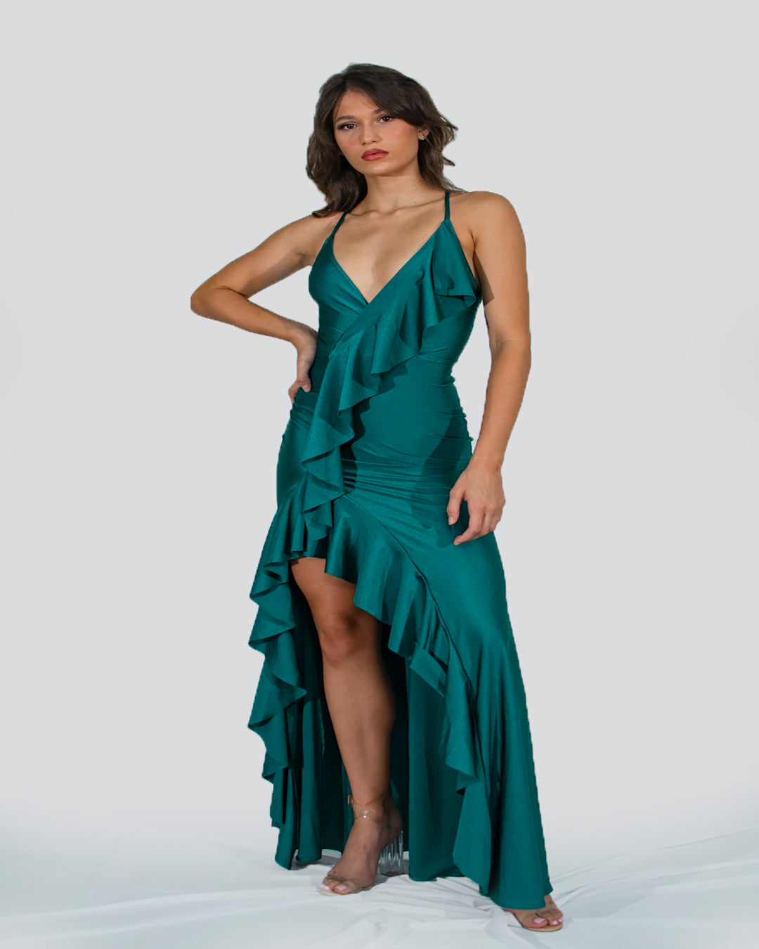 Kingston Dress Hunter Green SPU-023 2