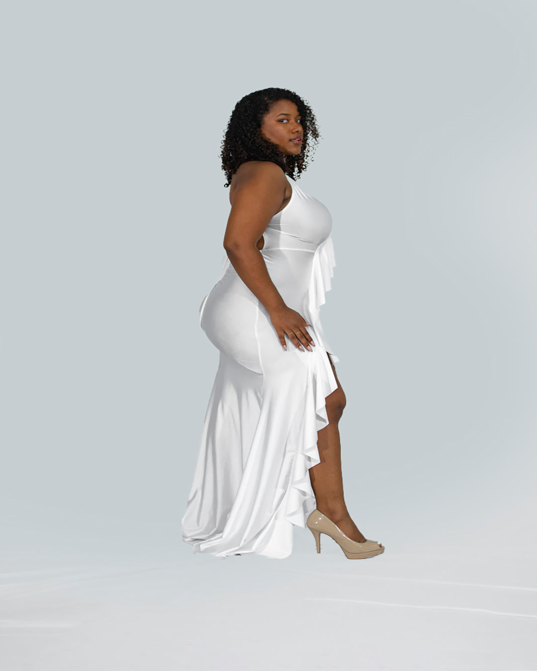 Kingston Dress White SPU-004 3