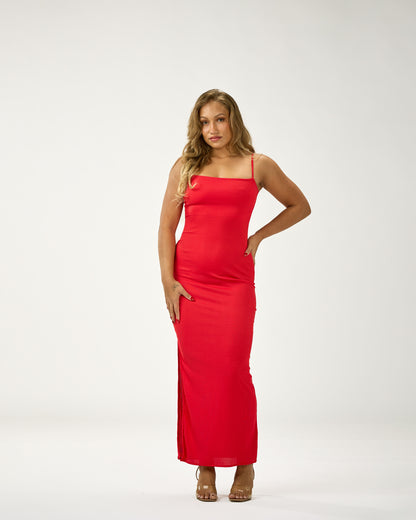 MARIA MAXI RIBBED WHITE