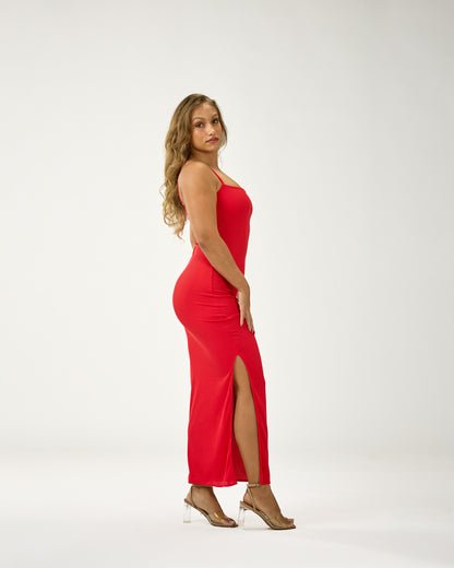 MARIA MAXI RIBBED WHITE