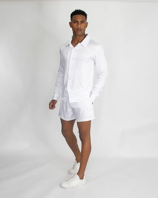 MENS LONG SLEEVE SHIRT _ SHORTS PP-031 FRONT 2