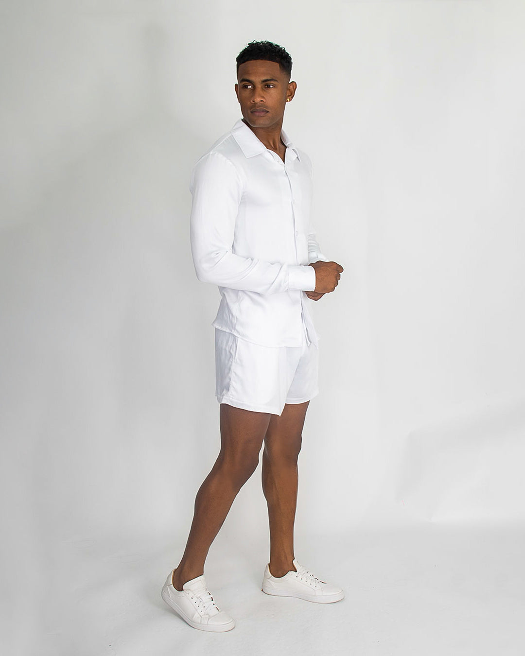 MENS LONG SLEEVE SHIRT _ SHORTS PP-031 SIDE