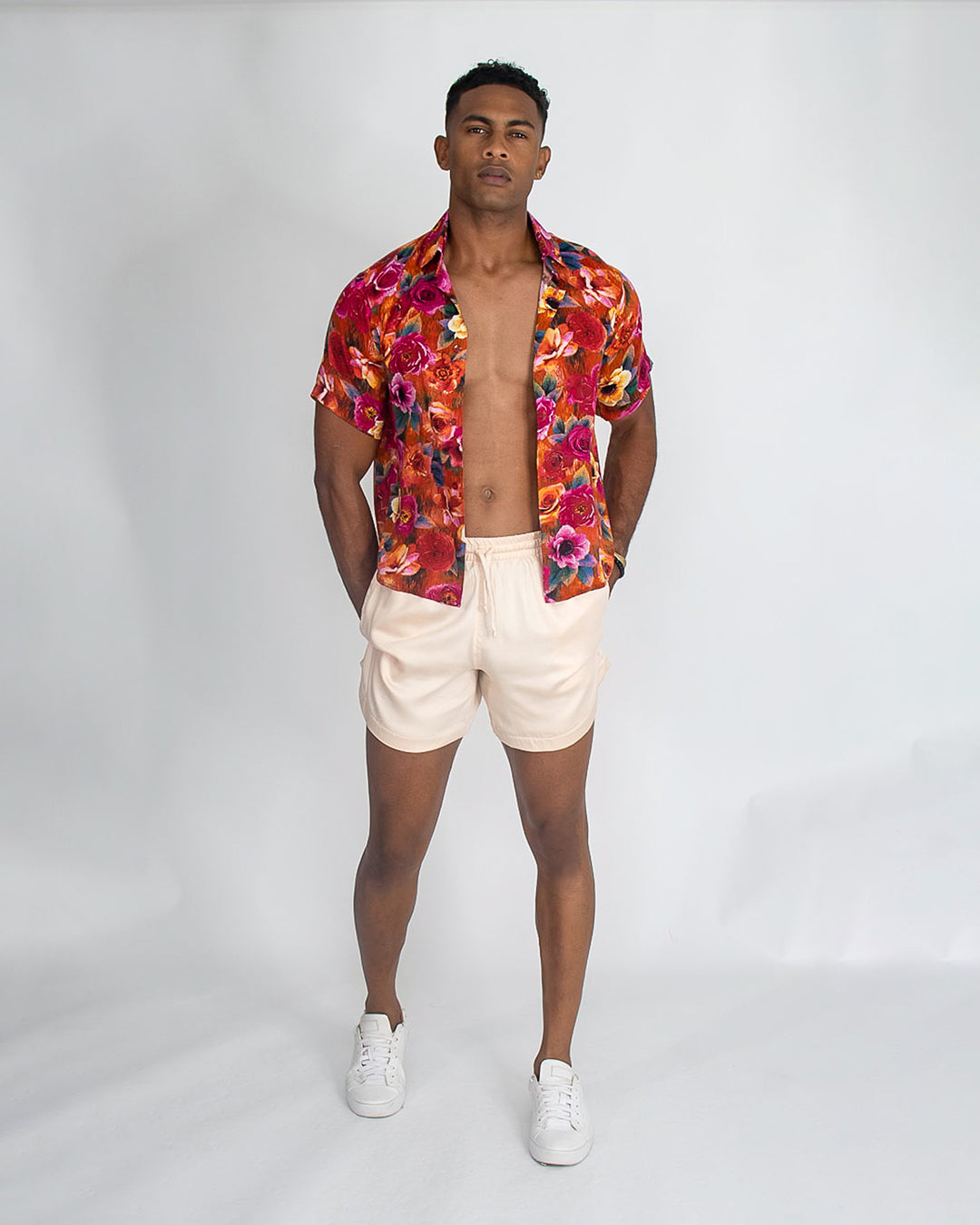 MENS SHIRT PP-001 _ MENS SHORTS PP-033 FRONT 3