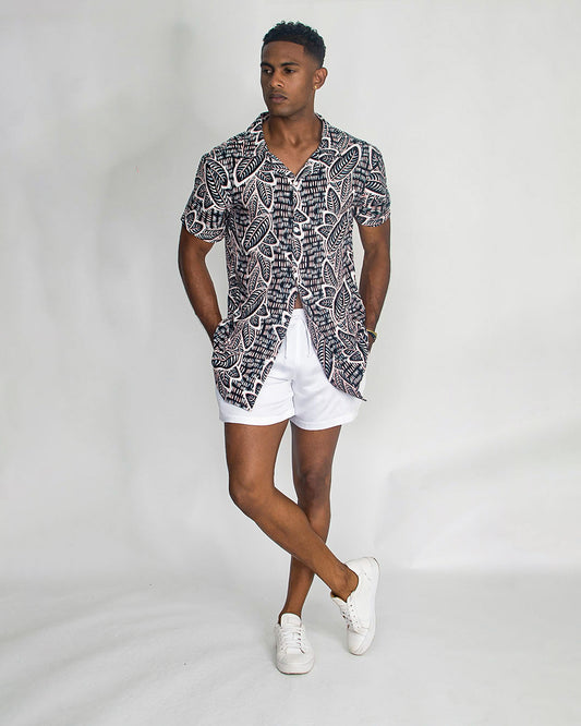 MENS SHIRT PP-007 _ MENS SHORTS PP-031 FRONT 2