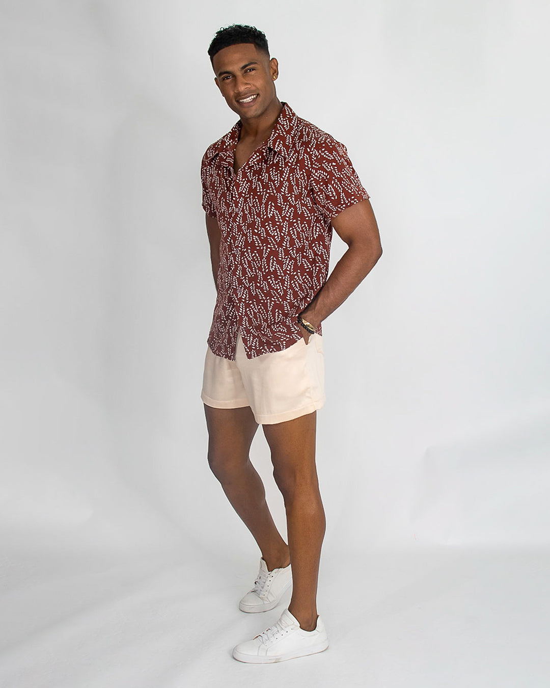 MENS SHIRT PP-025 _ MENS SHORTS PP-033 SIDE