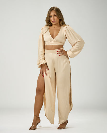 ANDREA SIDE SLIT PANTS