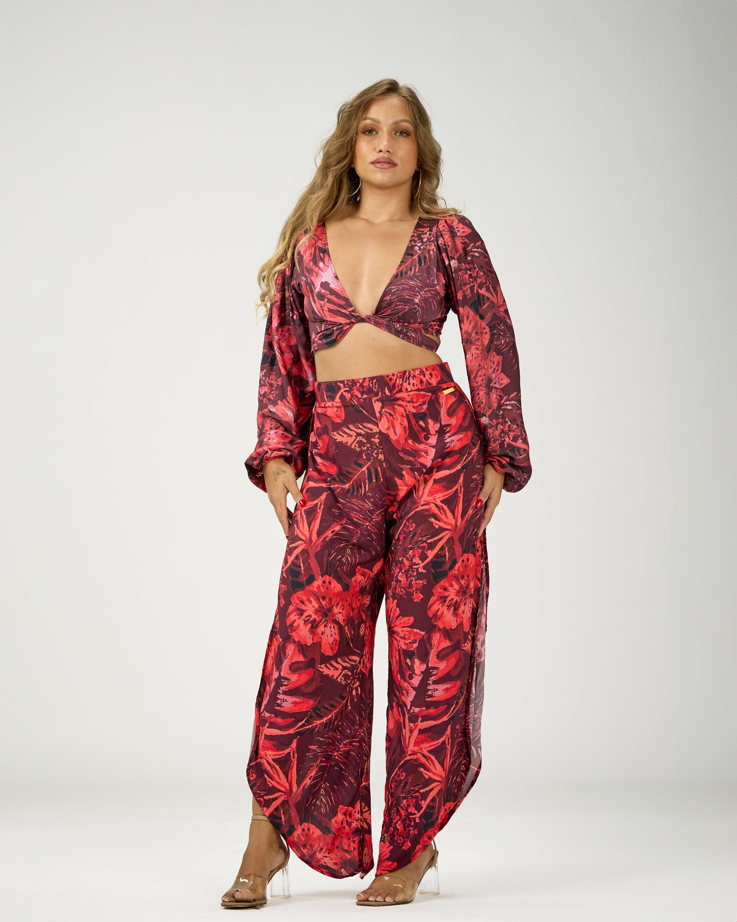 ANDREA SIDE SLIT PANTS
