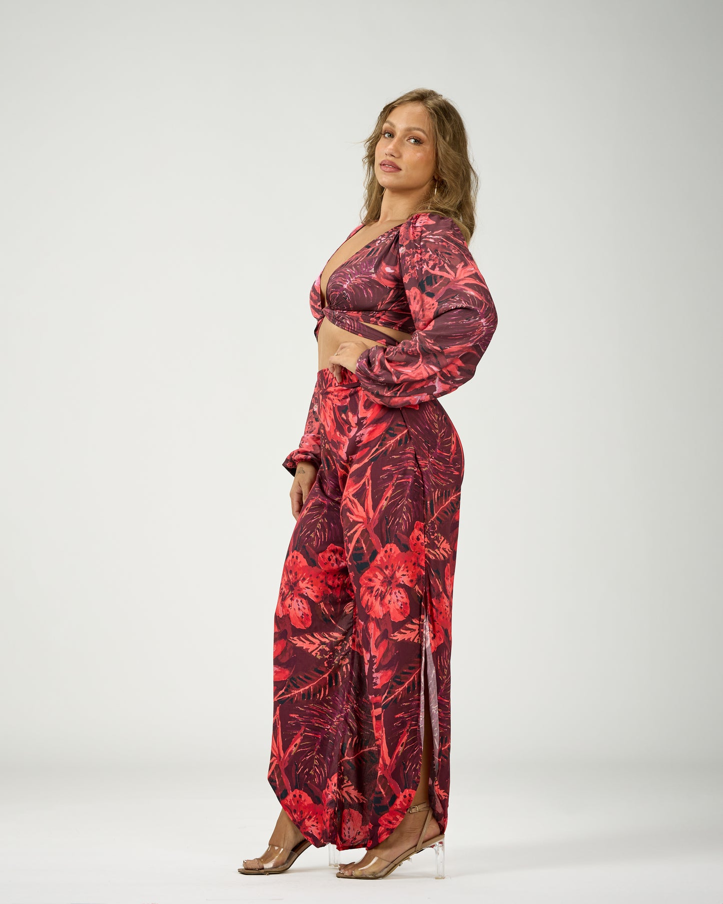 ANDREA SIDE SLIT PANTS