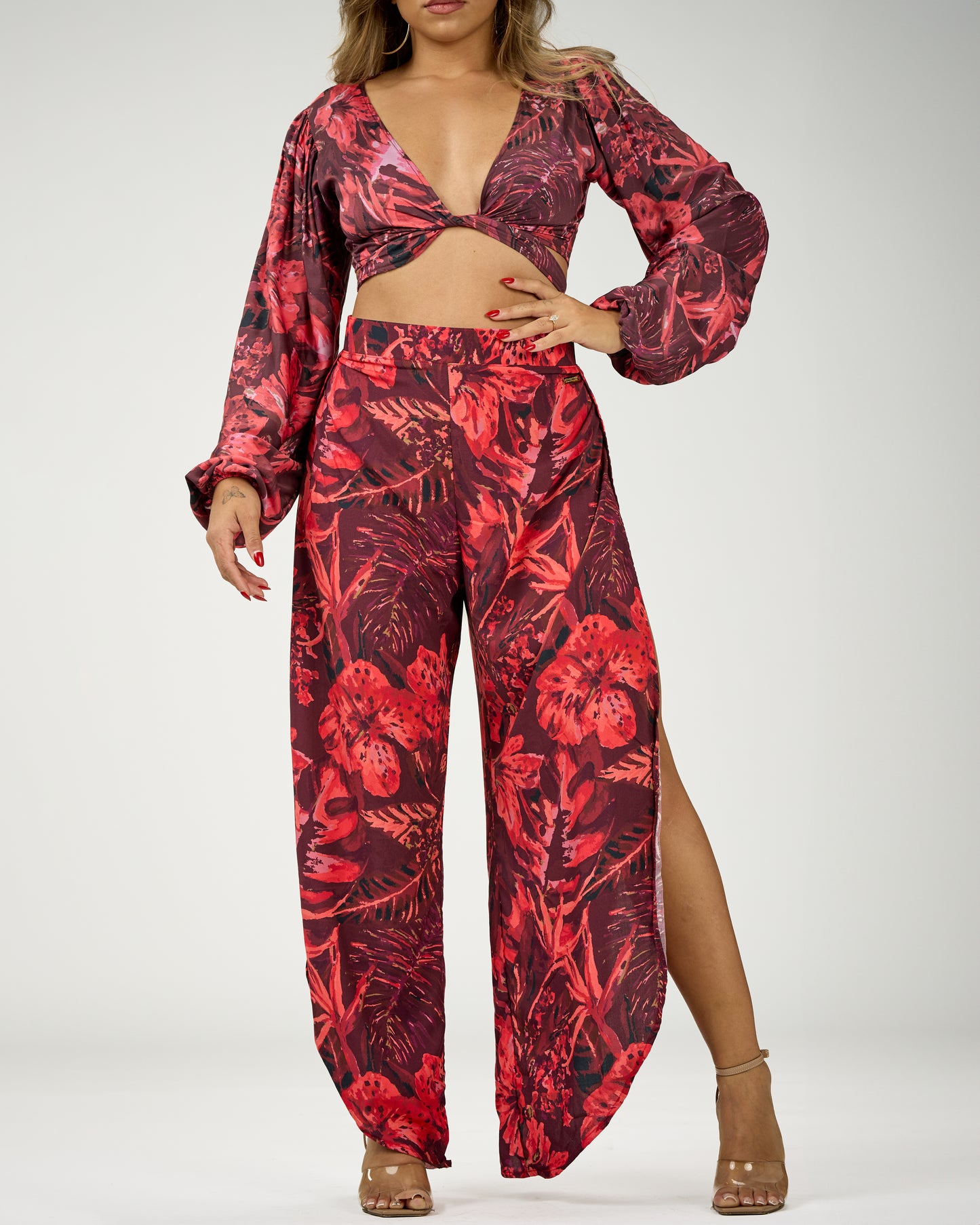 ANDREA SIDE SLIT PANTS