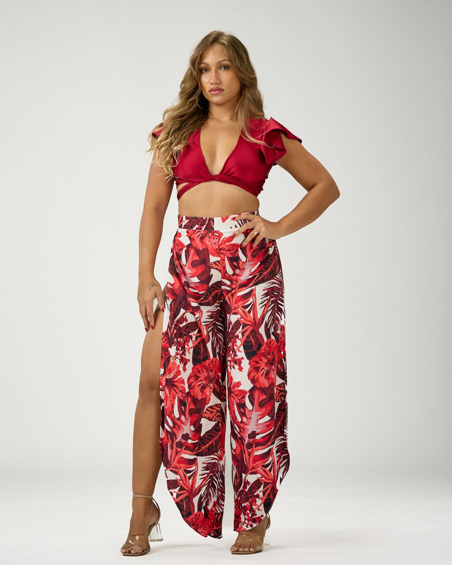 ANDREA SIDE SLIT PANTS