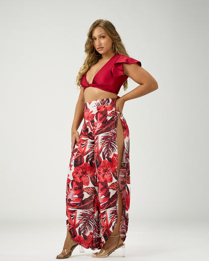 ANDREA SIDE SLIT PANTS