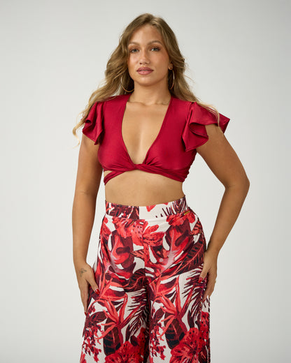 ANDREA SIDE SLIT PANTS