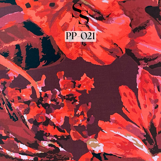 FABRIC XMAS PRINTS- FLOWY