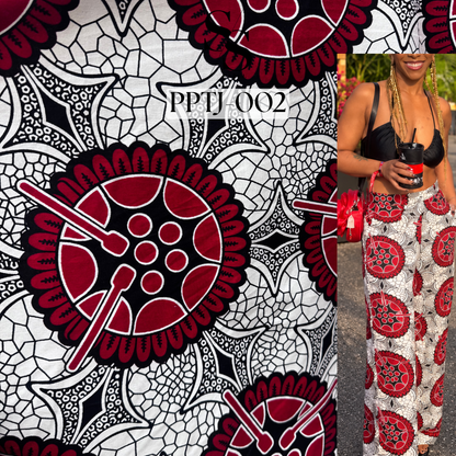 FABRIC XMAS PRINTS- FLOWY