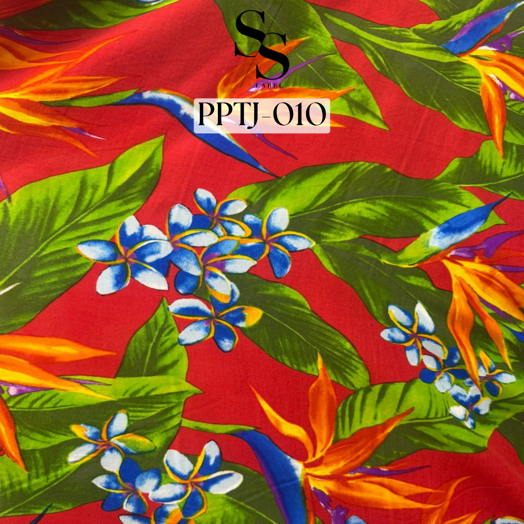 FABRIC XMAS PRINTS- FLOWY