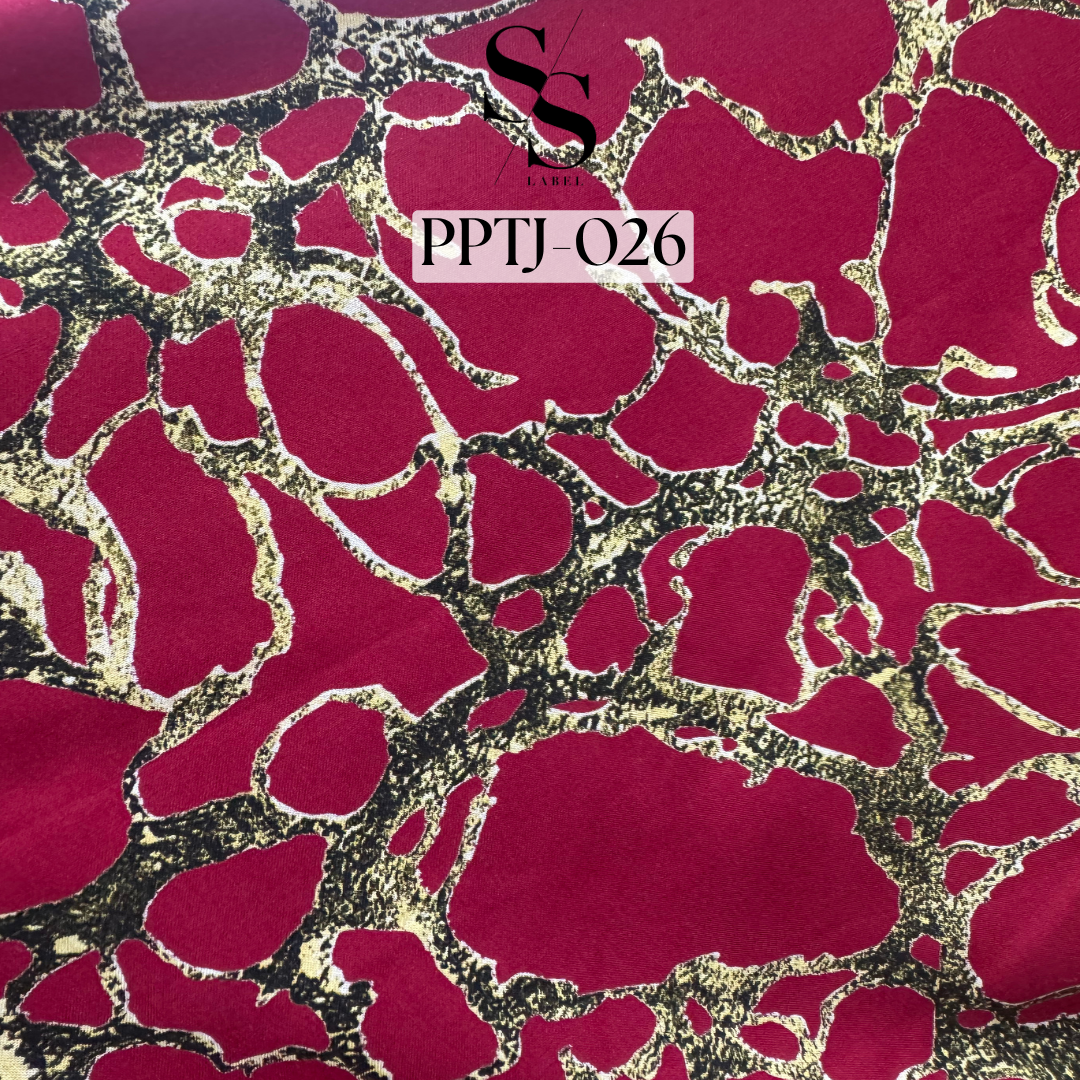 FABRIC XMAS PRINTS- FLOWY