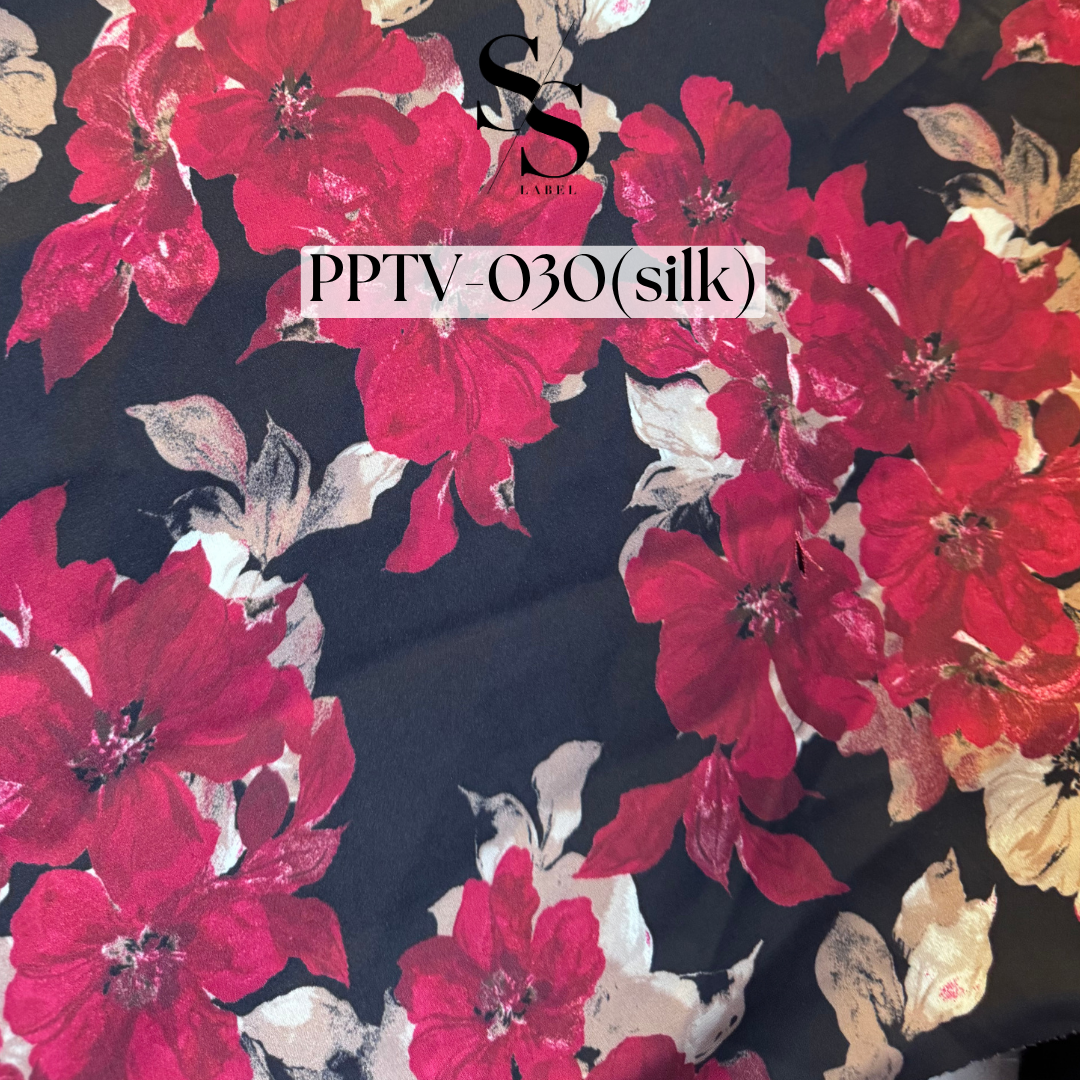 FABRIC XMAS PRINTS- FLOWY
