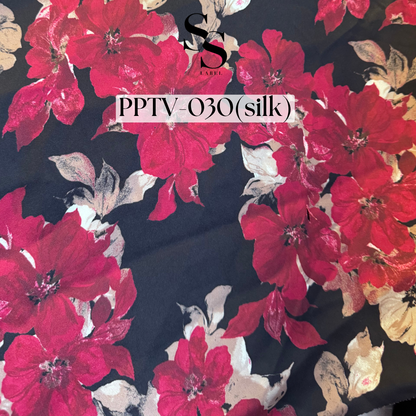 FABRIC XMAS PRINTS- FLOWY