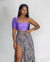 SOLANGE CROP TOP PUFFY SLEEVE SPU-031 _ ARIANNA PP-007 FRONT 2