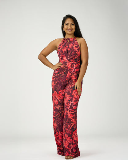 GABRIELA WIDE LEG JUMPSUIT (OPEN BACK)