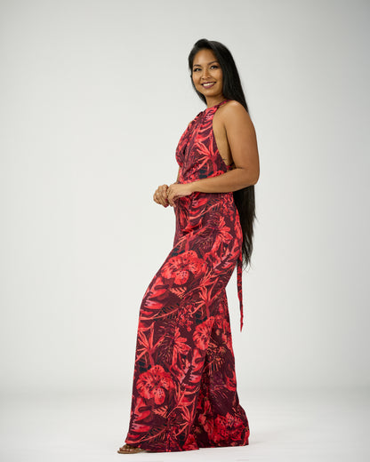 GABRIELA WIDE LEG JUMPSUIT (OPEN BACK)