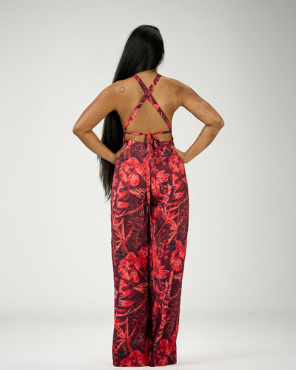 GABRIELA WIDE LEG JUMPSUIT (OPEN BACK)