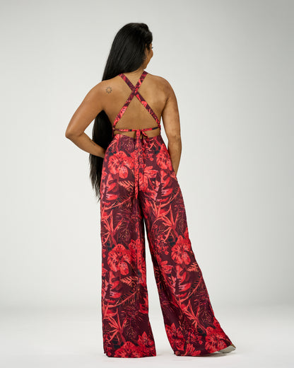 GABRIELA WIDE LEG JUMPSUIT (OPEN BACK)